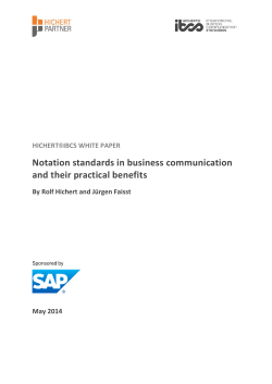 Notation standards in business communication and their