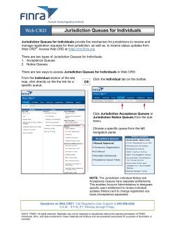 Jurisdiction Queues for Individuals