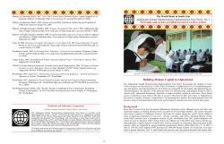 Building Human Capital in Afghanistan