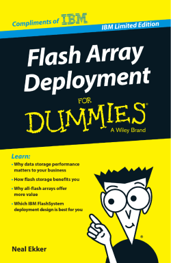 Flash Array Deployment For Dummies