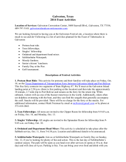 Location of Services - COGWA Feast of Tabernacles