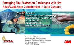 Emerging Fire Protection Challenges with Hot Aisle/Cold Aisle