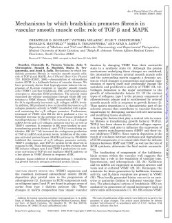 Mechanisms by which bradykinin promotes fibrosis in vascular