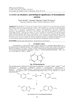A review on chemistry and biological significance of benzimidaole