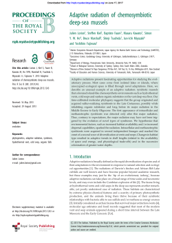 Adaptive radiation of chemosymbiotic deep