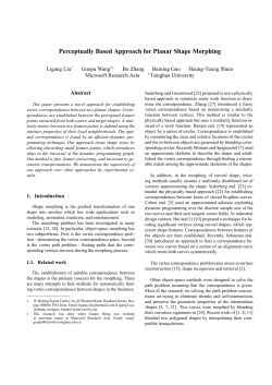 Perceptually Based Approach for Planar Shape Morphing