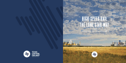 high-speed rail the lone star way