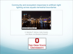 Community and ecosystem responses to artificial night lighting