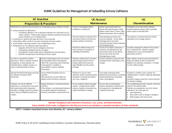 VUMC Urinary Catheter Guidelines
