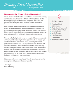 Primary School Newsletter