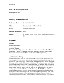 CC Admin History, ADLIB (Draft)