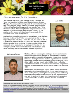 JMU Facilities News June 2015