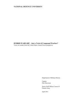 Just a Twist of Compound Warfare?