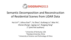 Semantic Decomposition and Reconstruction of Residential Scenes