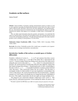 Geodesics on flat surfaces - International Mathematical Union