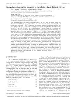 Competing dissociation channels in the photolysis of S2Cl2 at 235 nm