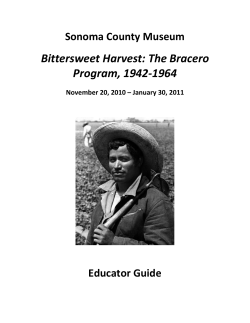 Bittersweet Harvest: The Bracero Program, 1942-1964