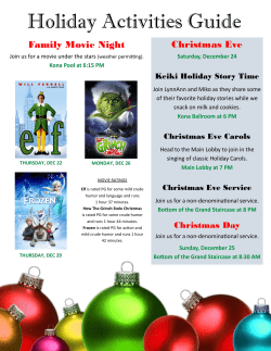 Holiday Activities Guide - Hilton Waikoloa Village