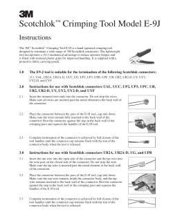 Scotchlok&trade; Crimping Tool Model E-9J