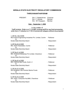 DP39-68 Seafood processing units Vs KSEB For allowing industrial