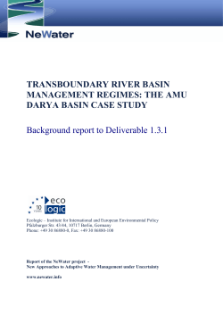 Transboundary river basin management regimes