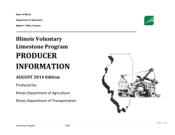 Conversion Data - Illinois Department of Agriculture