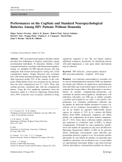 Performances on the CogState and Standard