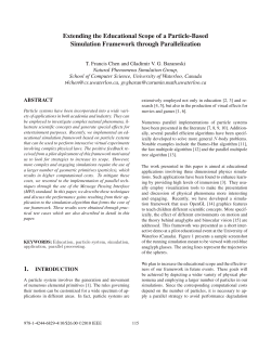 Extending the Educational Scope of a Particle