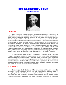 Huckleberry Finn - Robert C. Walton