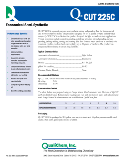 CUT 225C - Cutting Tool Sales