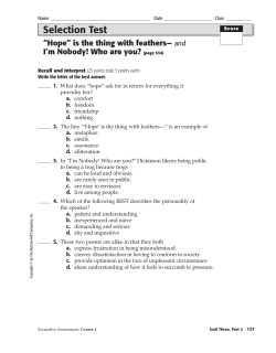 Selection Test