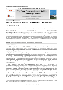 The Open Construction and Building Technology Journal