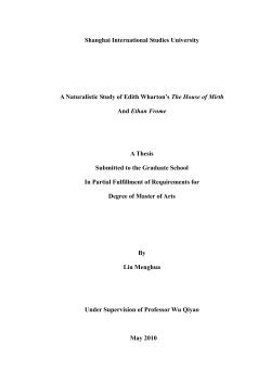 Shanghai International Studies University A Naturalistic Study of
