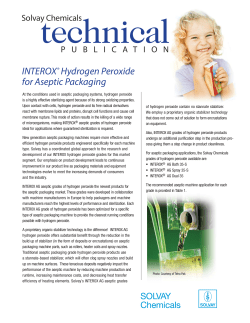 INTEROX® Hydrogen Peroxide for Aseptic Packaging