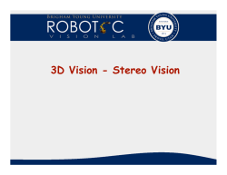 ECEn631 15 - Stereo Vision.pptx