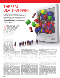 Science in the web age: The real death of print