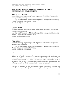 the impact of seaport investments on regional economics
