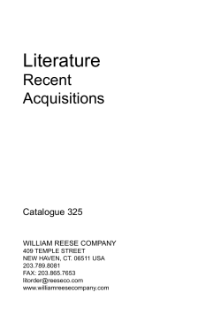 PDF - William Reese Company