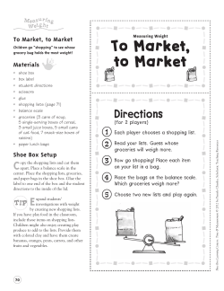 To Market, to Market