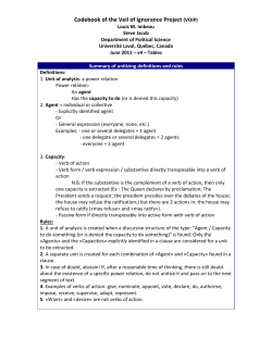 Summary of unitizing and coding rules