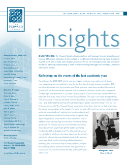 2009 Issue - Howard School