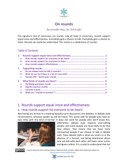 On rounds - Sociocracy For All