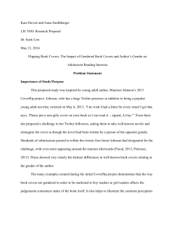 Research Proposal- Flipping Book Covers