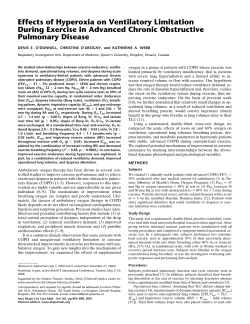 Effects of Hyperoxia on Ventilatory Limitation During Exercise in
