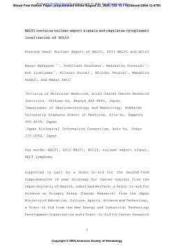 MALT1 contains nuclear export signals and regulates cytoplasmic