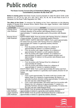 EAST SIDE: From a point approximately 14