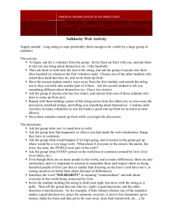 Solidarity Web Activity