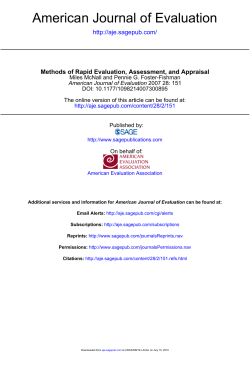 American Journal of Evaluation