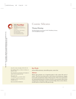 Cosmic Silicates