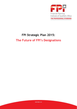 The Future of FPI`s Designations